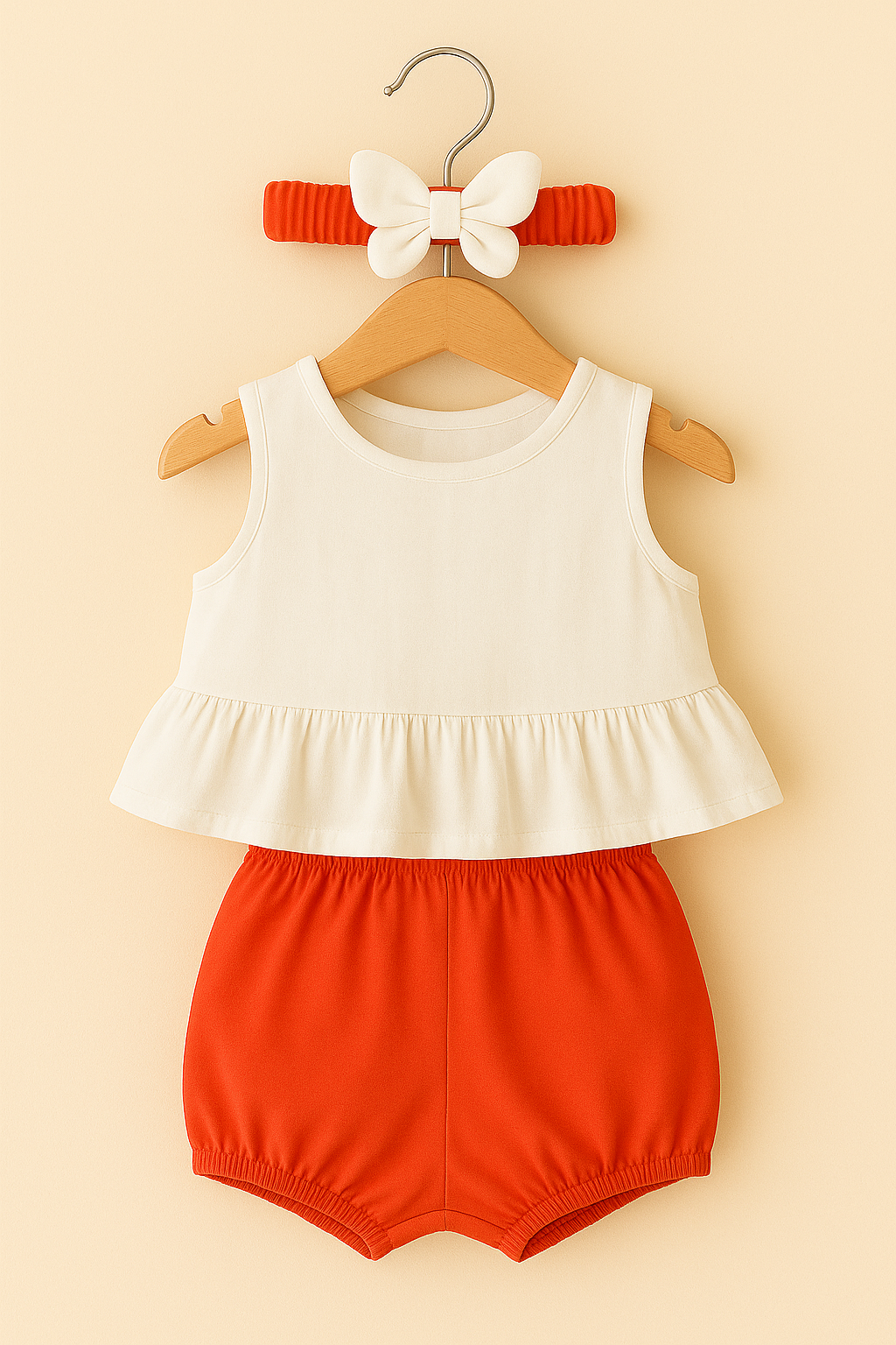 Baby Girl Peplum Top & Bubble Shorts
